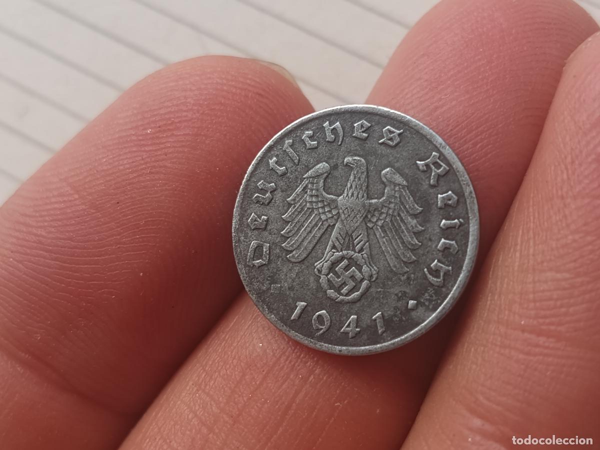 Monedas antiguas de Europa: Alemania nazi. 1 reichspfennig 1941 F