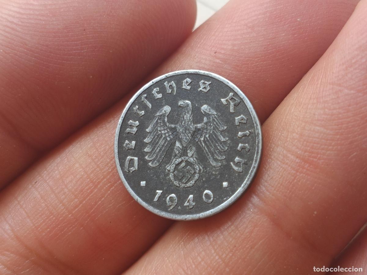 Monedas antiguas de Europa: Alemania nazi. 1 reichspfennig 1940 A