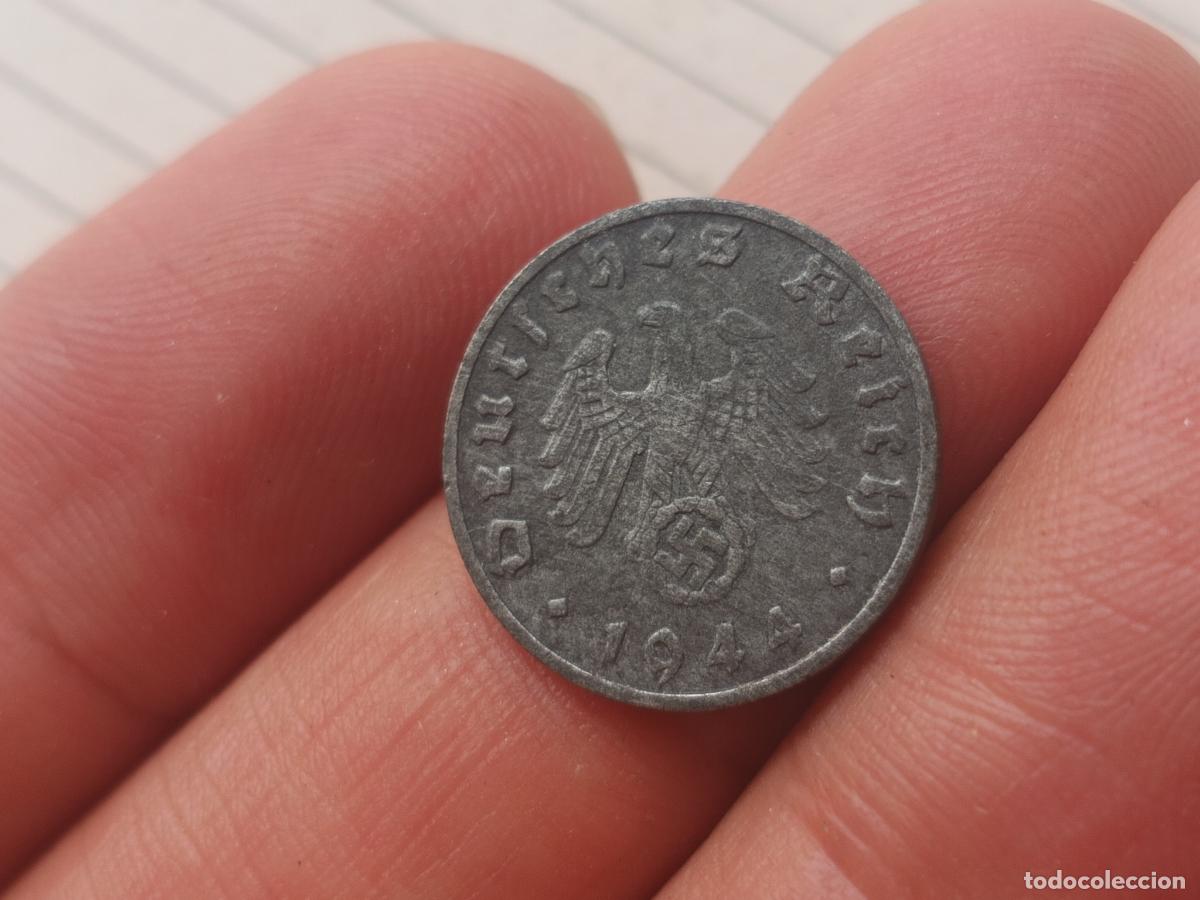 Monedas antiguas de Europa: Alemania nazi. 1 reichspfennig 1944 B