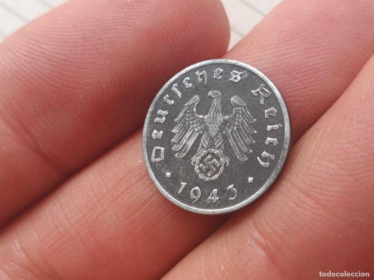 Monedas antiguas de Europa: Alemania nazi. 1 reichspfennig 1943 A