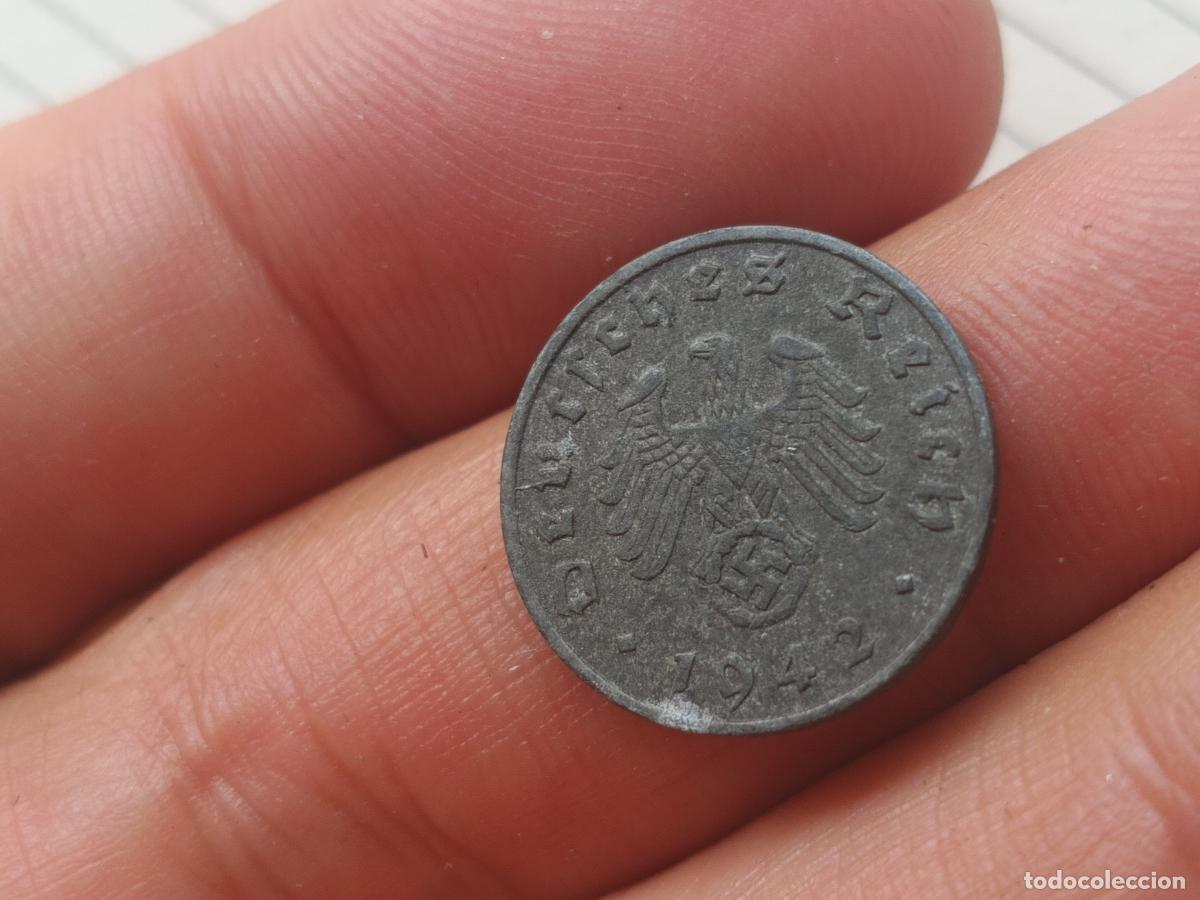 Monedas antiguas de Europa: Alemania nazi. 1 reichspfennig 1942 D