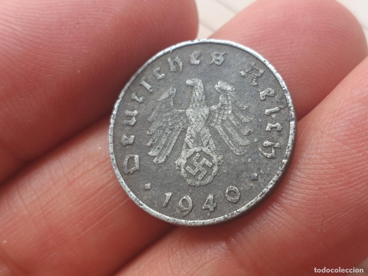 Monedas antiguas de Europa: Alemania nazi. 10 reichspfennig 1940 E