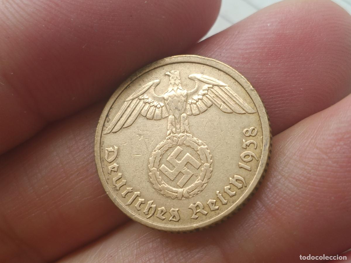 Monedas antiguas de Europa: ALEMANIA NAZI 10 REICHSPFENNIG 1938 B