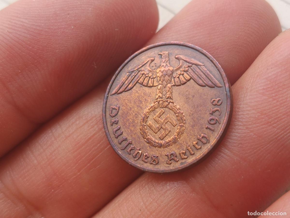 Monedas antiguas de Europa: ALEMANIA NAZI 2 REICHSPFENNIG 1938 F