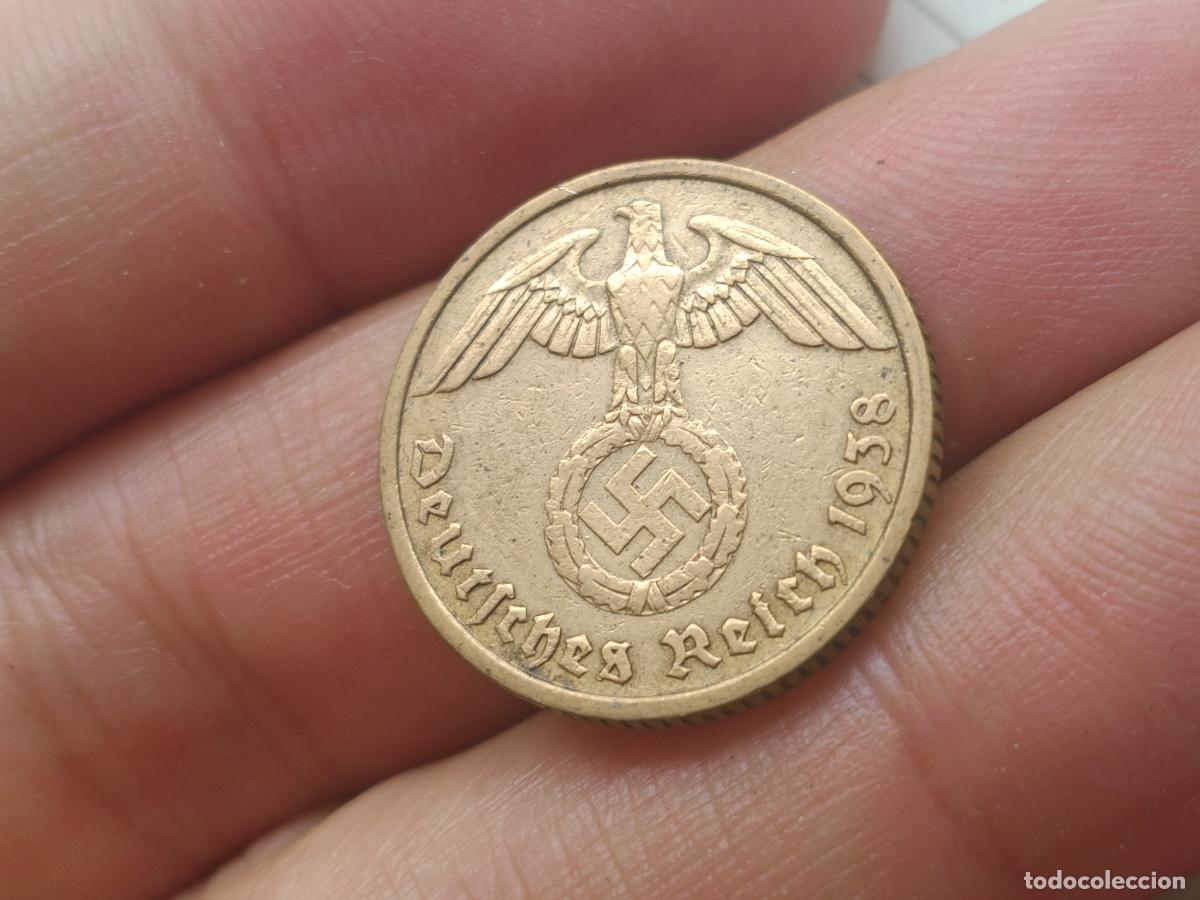 Monedas antiguas de Europa: ALEMANIA NAZI 10 REICHSPFENNIG 1938 G