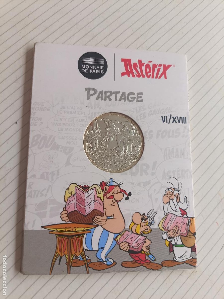 Monedas antiguas de Europa: 10 euros Asterix 2022 Francia, plata