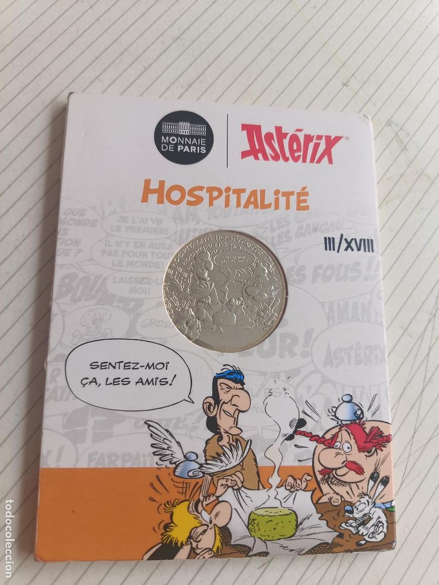 Monedas antiguas de Europa: 10 euros Asterix 2022 Francia, plata