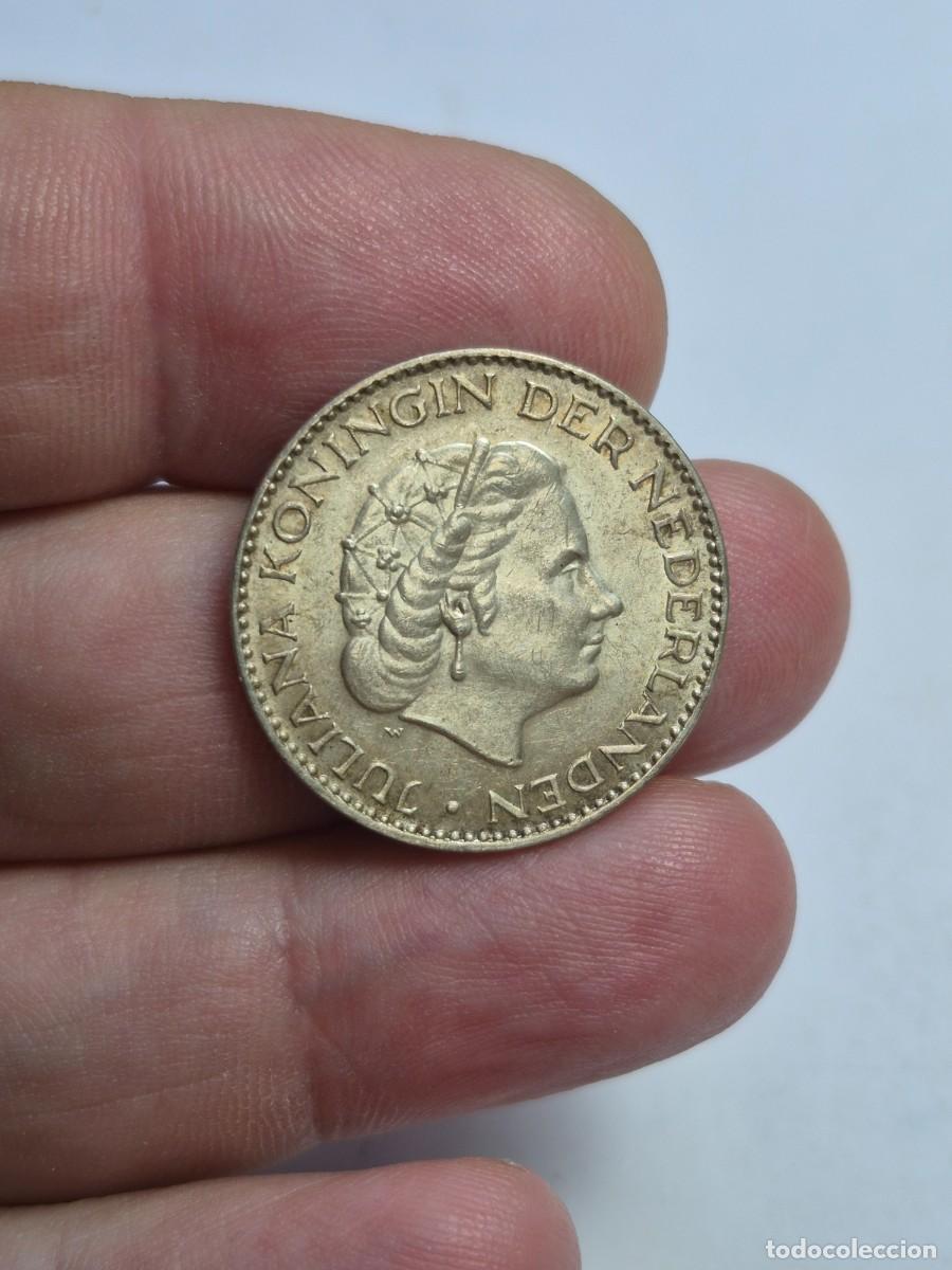 Monedas antiguas de Europa: NT / HOLANDA 1 FLORIN 1955 PLATA (M1450)