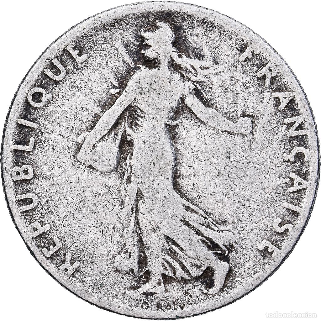 Monedas antiguas de Europa: [#1552071] Francia, 50 Centimes, Semeuse, 1903, Paris, Plata, BC+, Gadoury:420, KM:854
