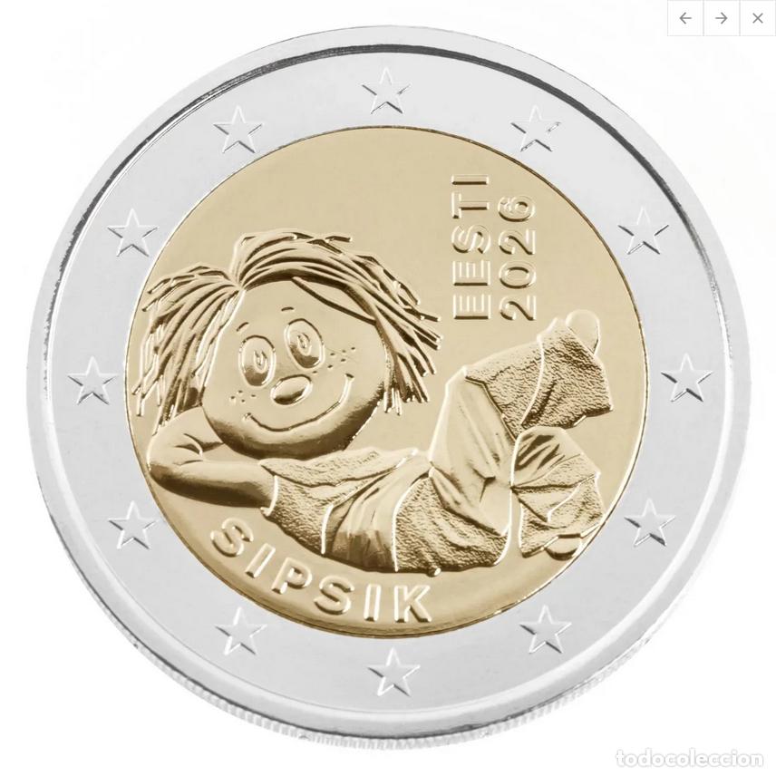 Monedas antiguas de Europa: 2 euros Estonia 2026 &ndash; Sipsik