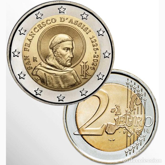 Monedas antiguas de Europa: 2 euros ITALIA 2026 SAN FRANCISCO DE ASIS