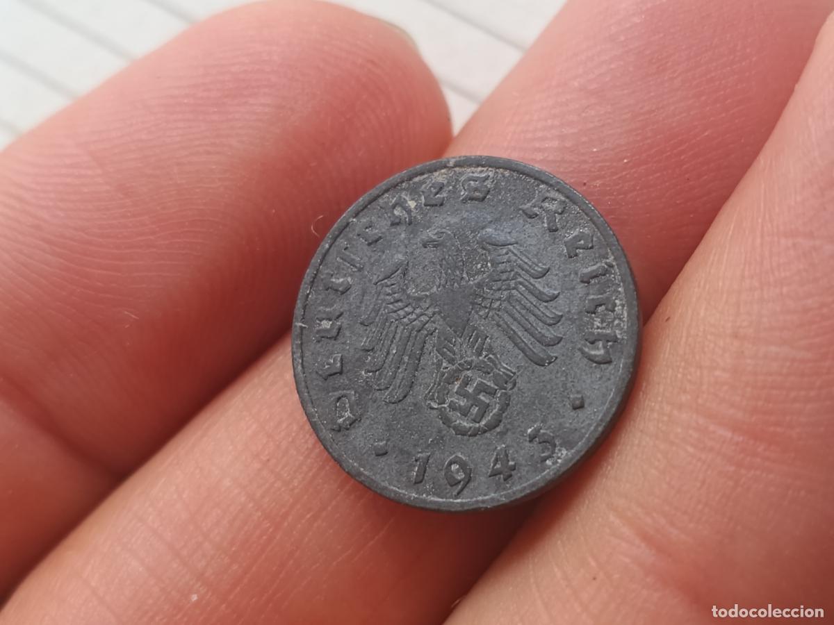 Monedas antiguas de Europa: ALEMANIA. 1 reichspfennig 1943 F