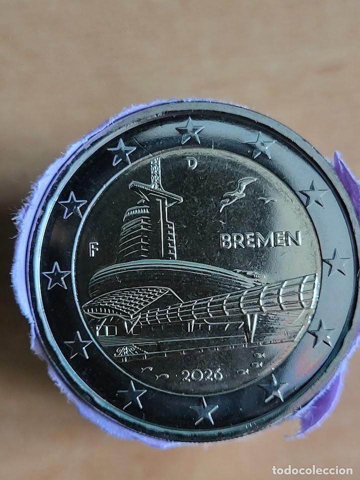 Monedas antiguas de Europa: Moneda 2 Euros Conmemorativa Alemania 2026 - Estado de Bremen - Ceca F