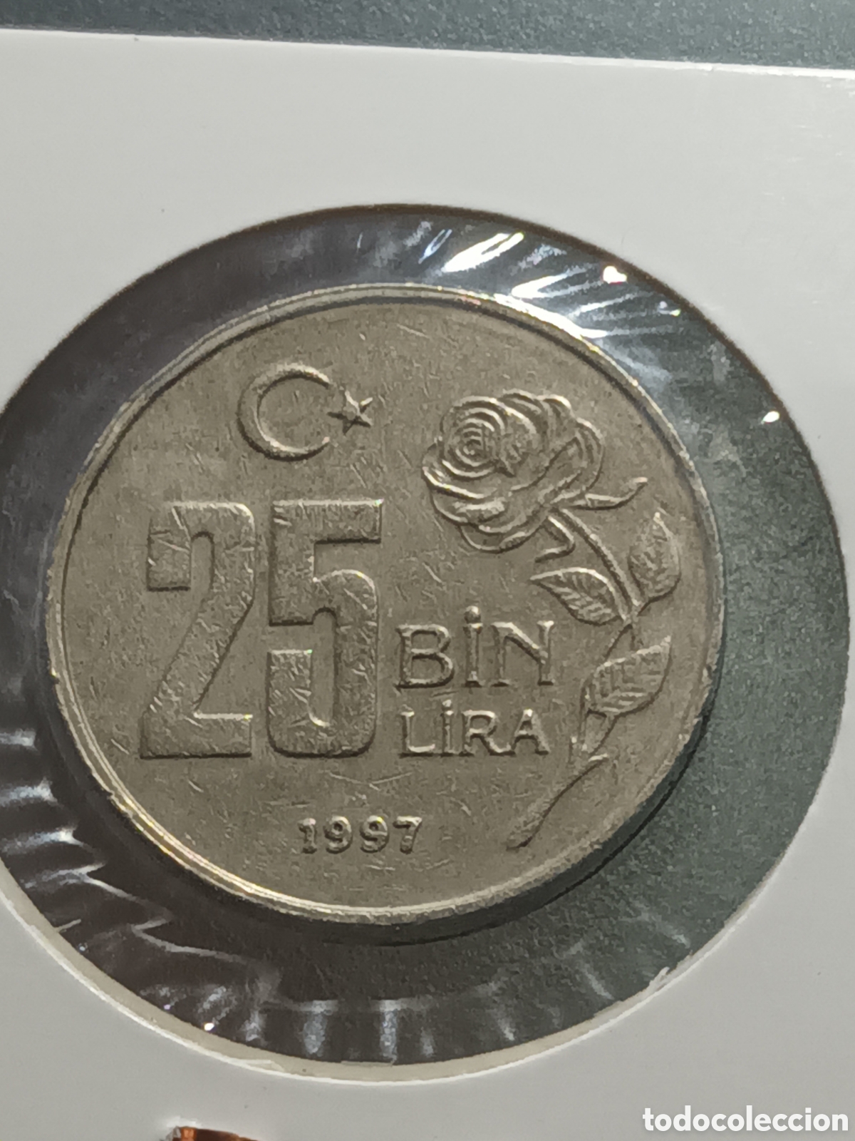 Monedas antiguas de Europa: MONEDA DE 25000 LIRAS TURCAS A&Ntilde;O 1997