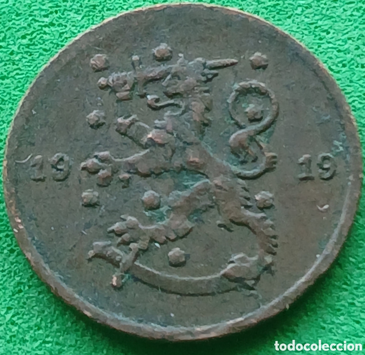 Monedas antiguas de Europa: Finlandia 1 penni 1919 km#23