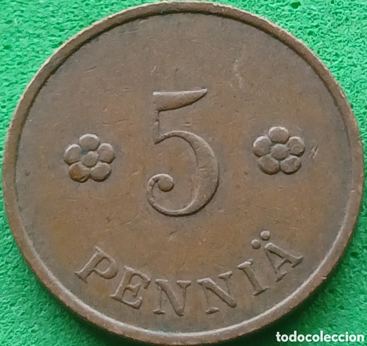 Moedas antigas da Europa: Finlandia 5 pennia 1932 km#22