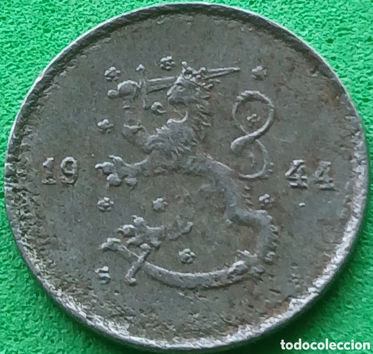 Moedas antigas da Europa: Finlandia 25 pennia 1944 km#25b
