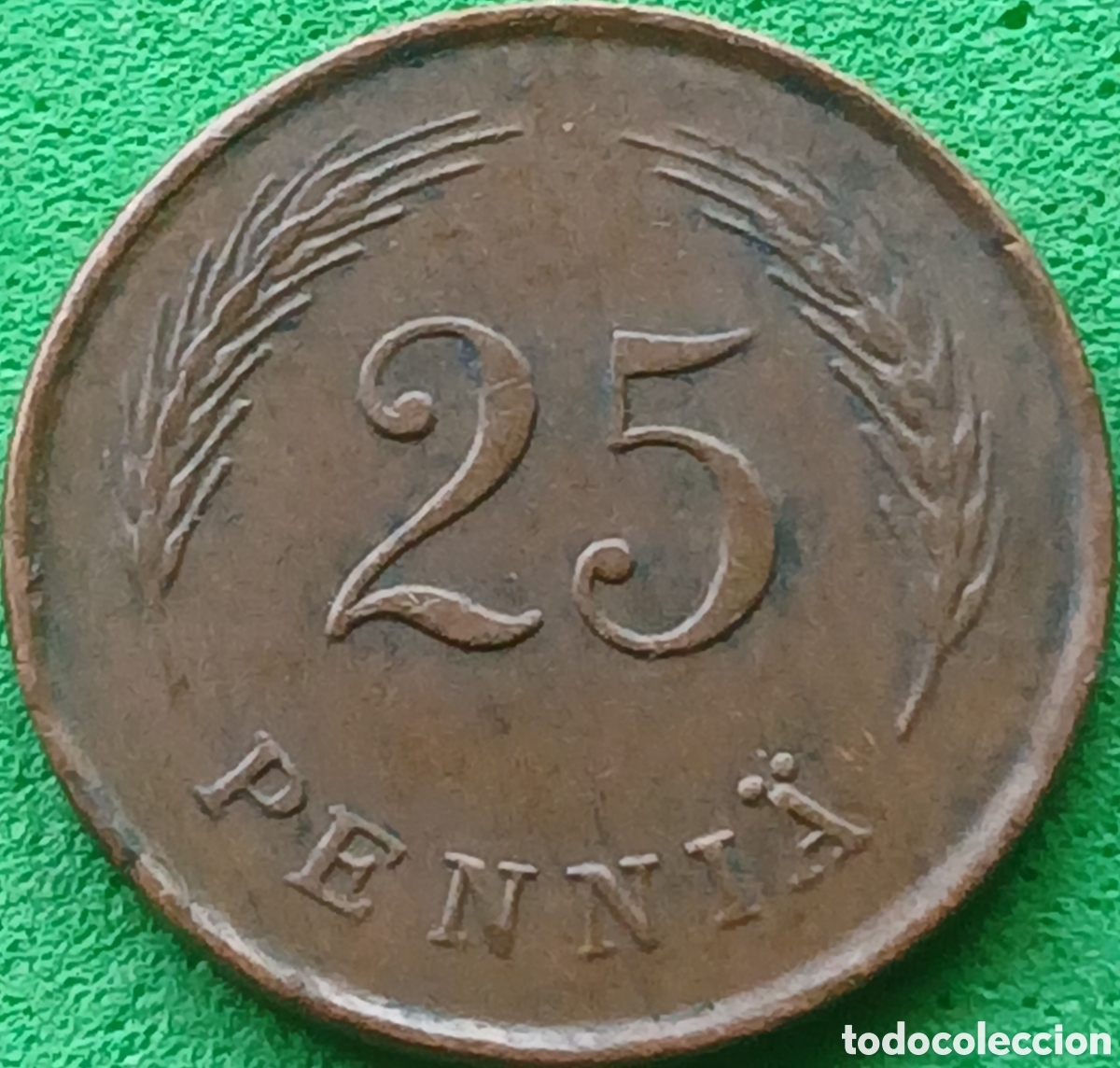 Monedas antiguas de Europa: Finlandia 25 pennia 1942 km#25a
