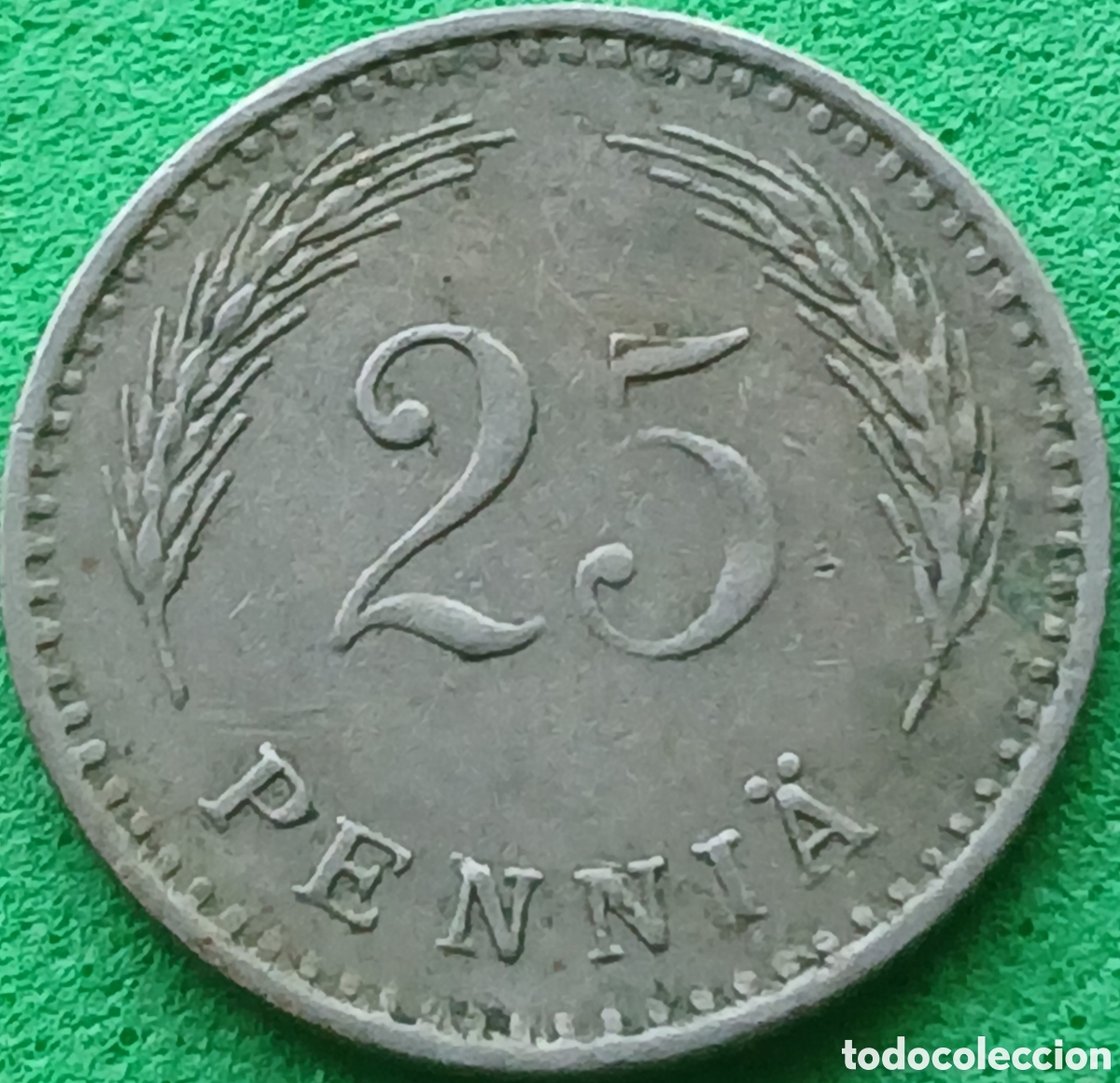 Monedas antiguas de Europa: Finlandia 25 pennia 1925 km#25 poco com&uacute;n