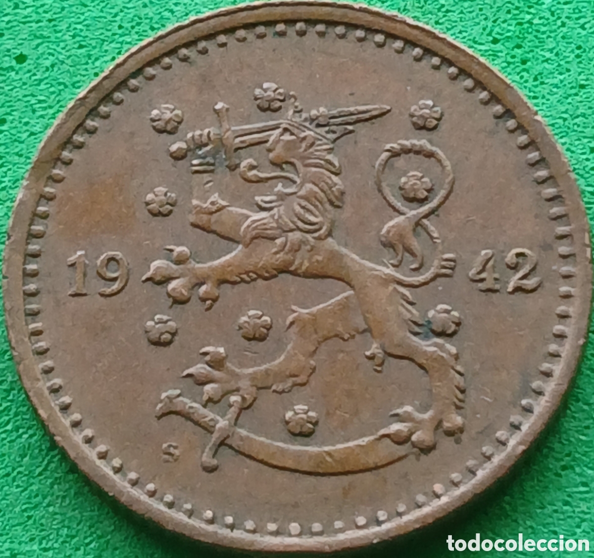 Monedas antiguas de Europa: Finlandia 1 marco 1942 km#30a