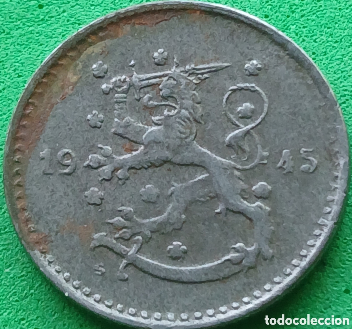 Monedas antiguas de Europa: Finlandia 1 marco 1945 km#30b