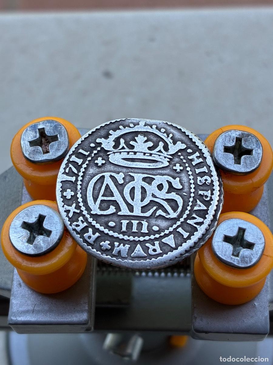 Monedas antiguas de Europa: 2 reales carolus 3 el pretendiente