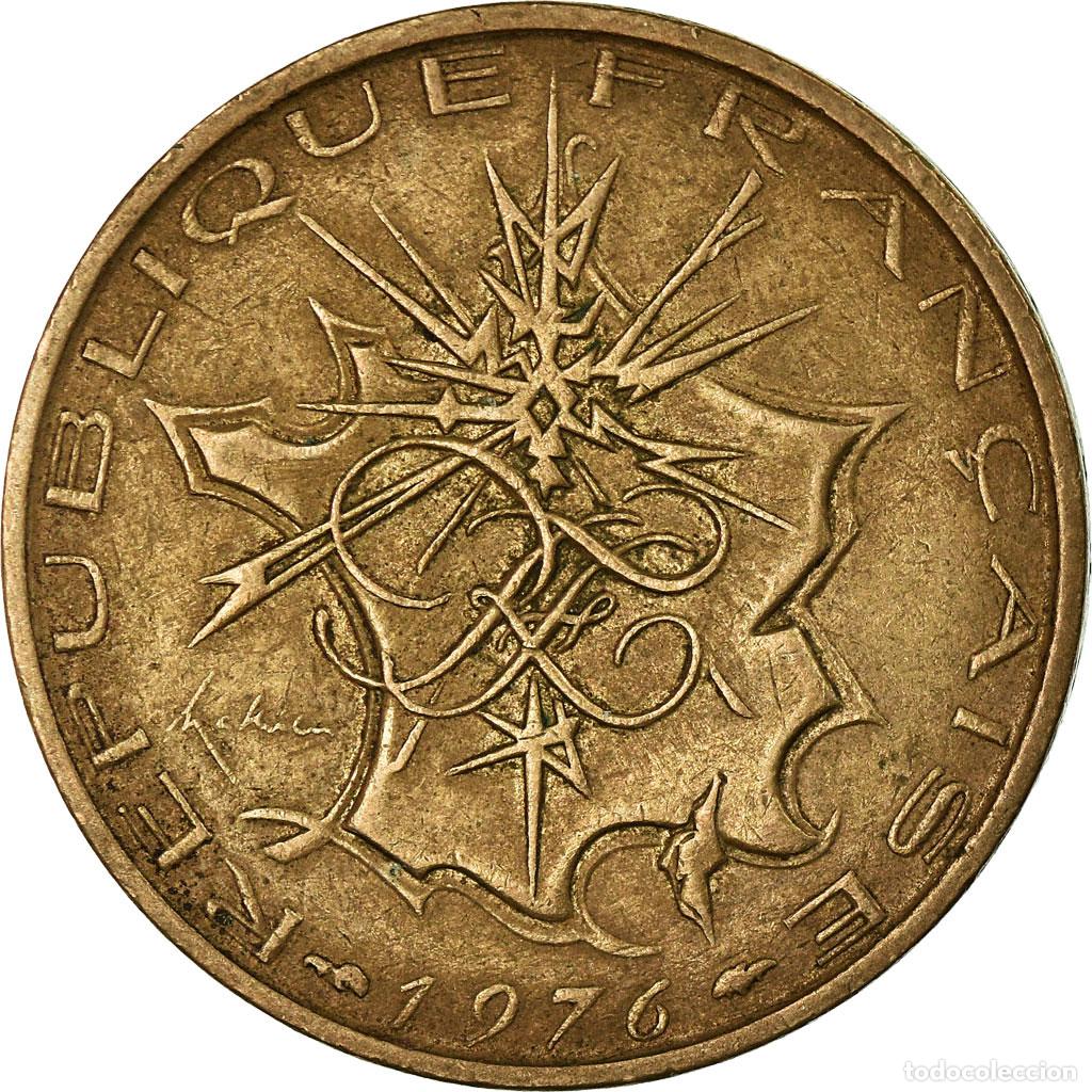Monedas antiguas de Europa: [#679930] Moneda, Francia, Mathieu, 10 Francs, 1976, Paris, BC+, N&iacute;quel - lat&oacute;n, KM:940