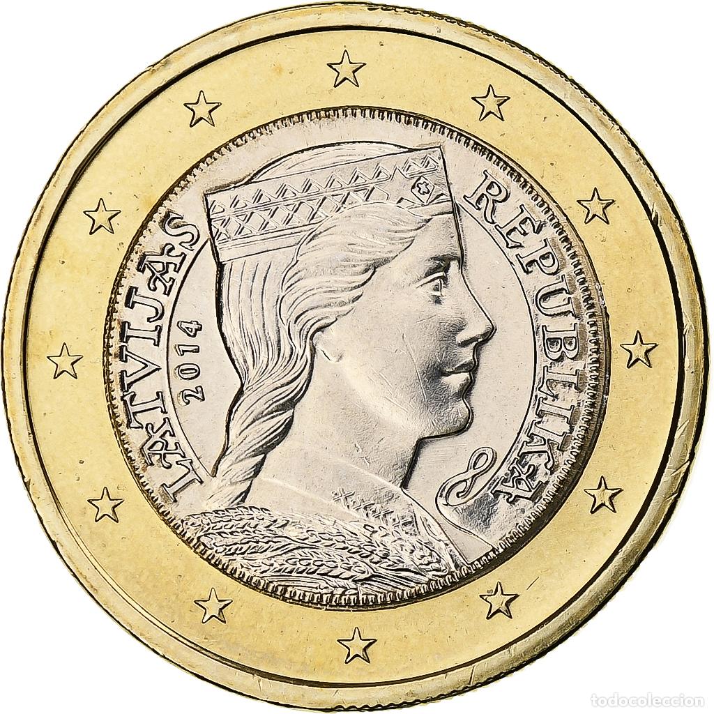 Monedas antiguas de Europa: [#1270730] Letonia, Euro, 2014, BU, SC+, Bimet&aacute;lico, KM:156