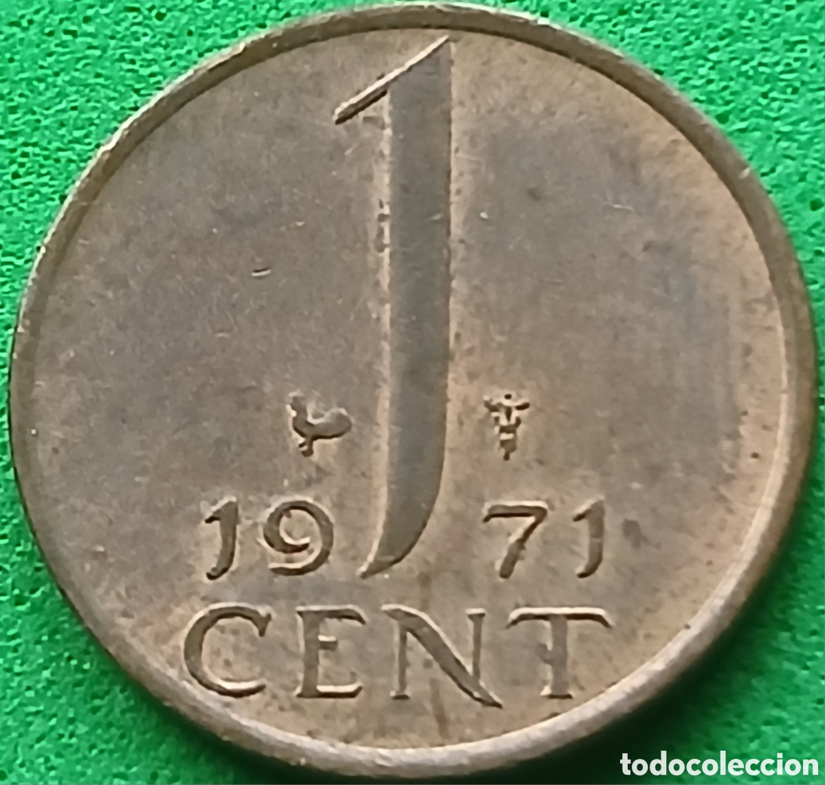 Monedas antiguas de Europa: Pa&iacute;ses Bajos 1 cent 1971 km#180
