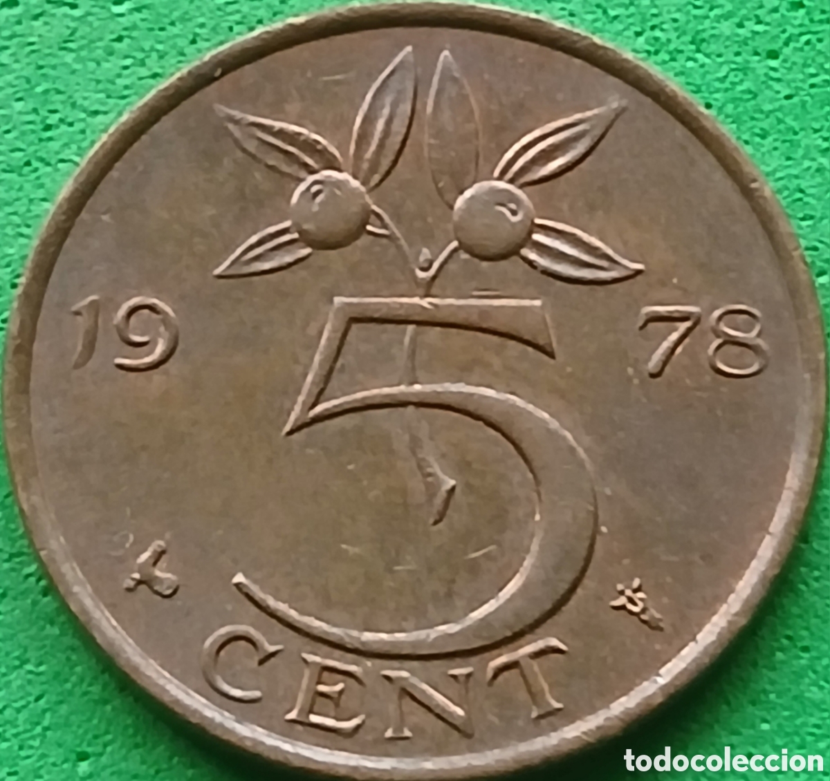 Monedas antiguas de Europa: Pa&iacute;ses Bajos 5 cent 1978 km#181