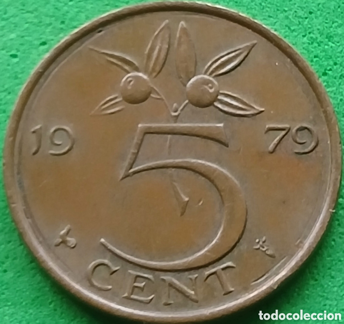 Monedas antiguas de Europa: Pa&iacute;ses Bajos 5 cent 1979 km#181