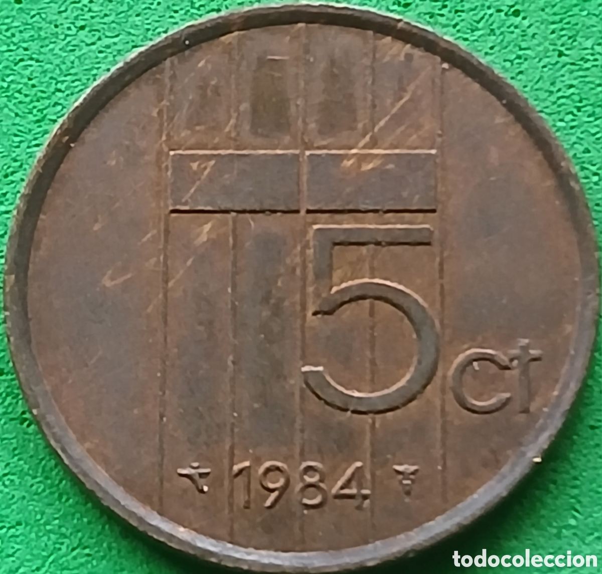 Monedas antiguas de Europa: Pa&iacute;ses Bajos 5 cent 1984 km#202