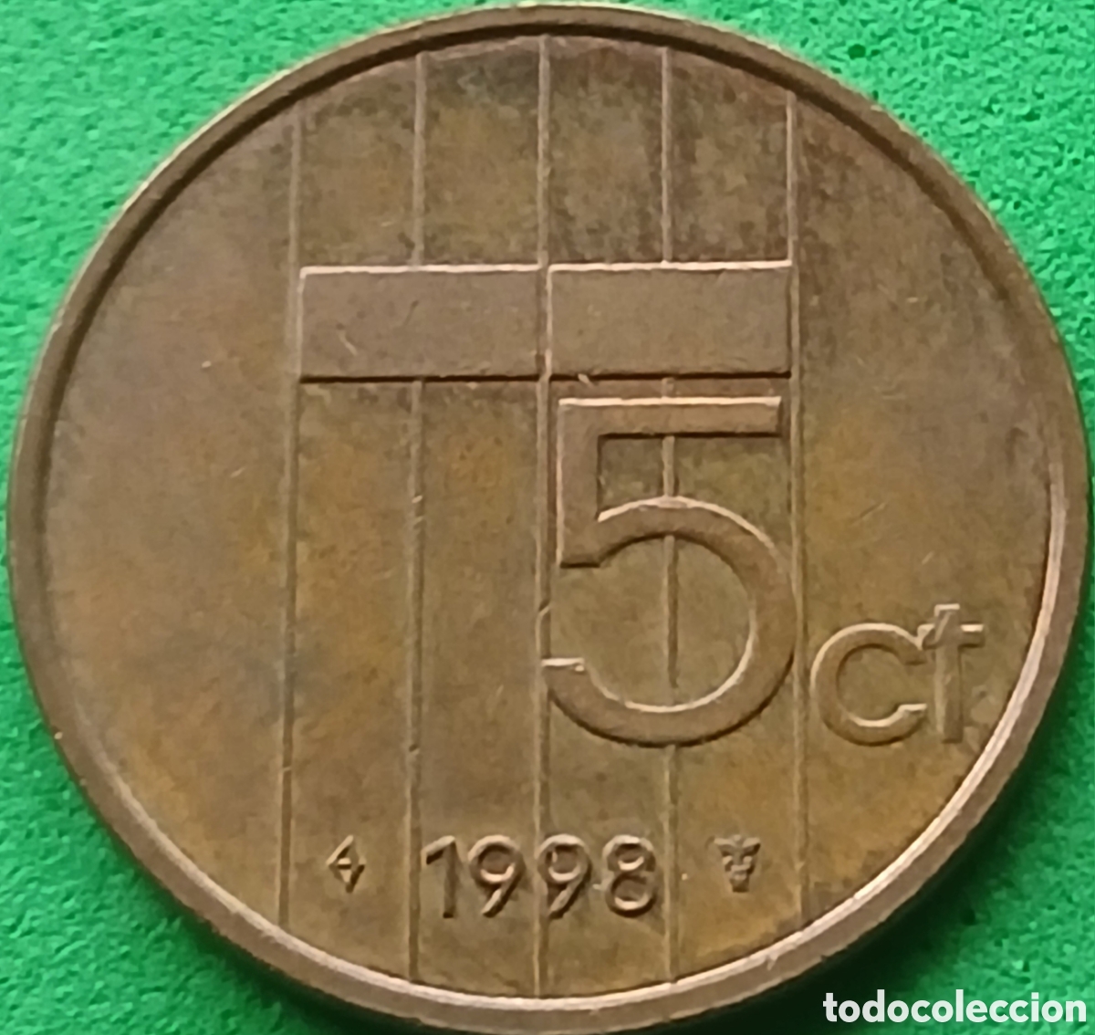 Monedas antiguas de Europa: Pa&iacute;ses Bajos 5 cent 1998 km#202