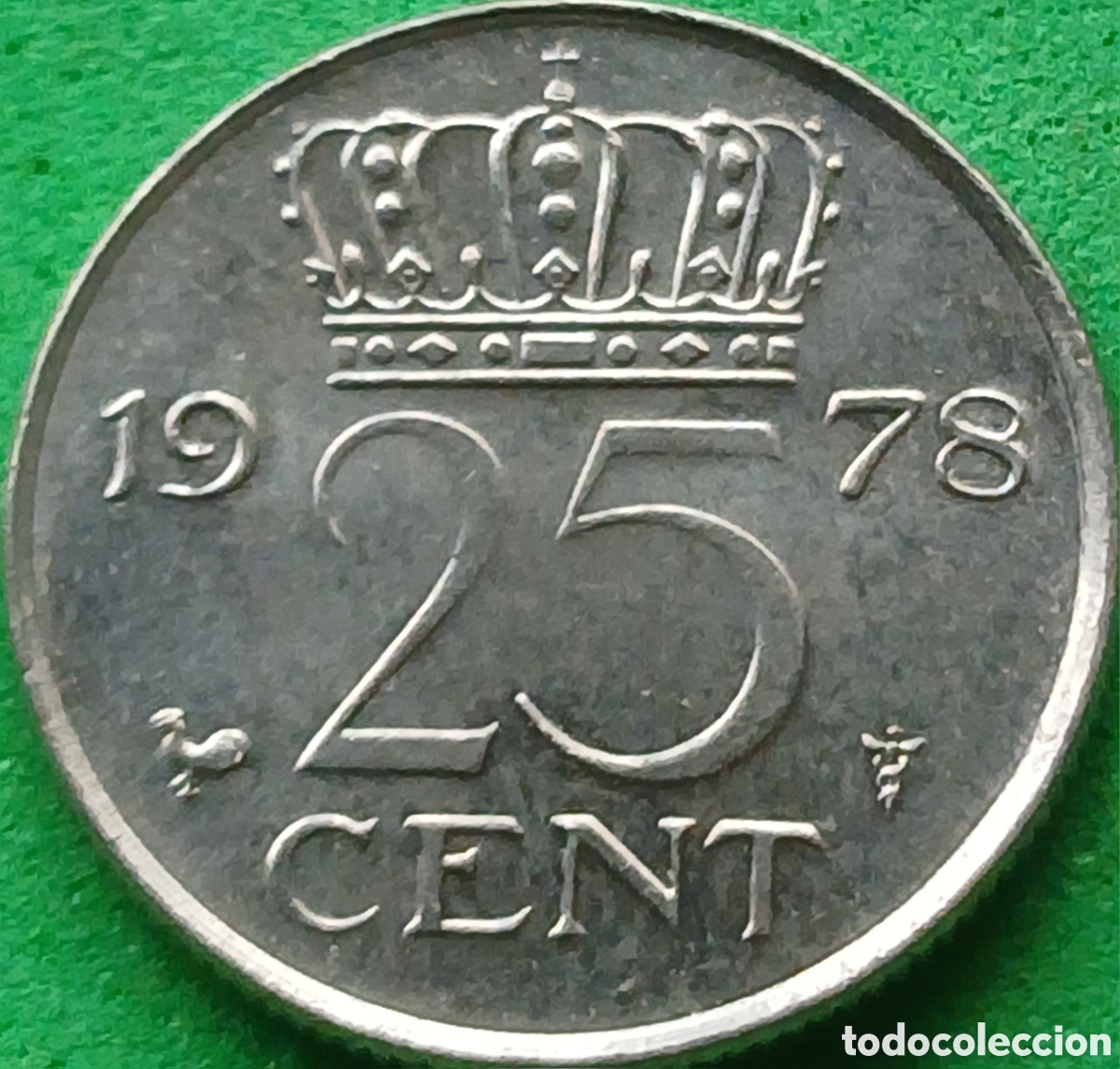 Monedas antiguas de Europa: Pa&iacute;ses Bajos 25 cent 1978 km#183