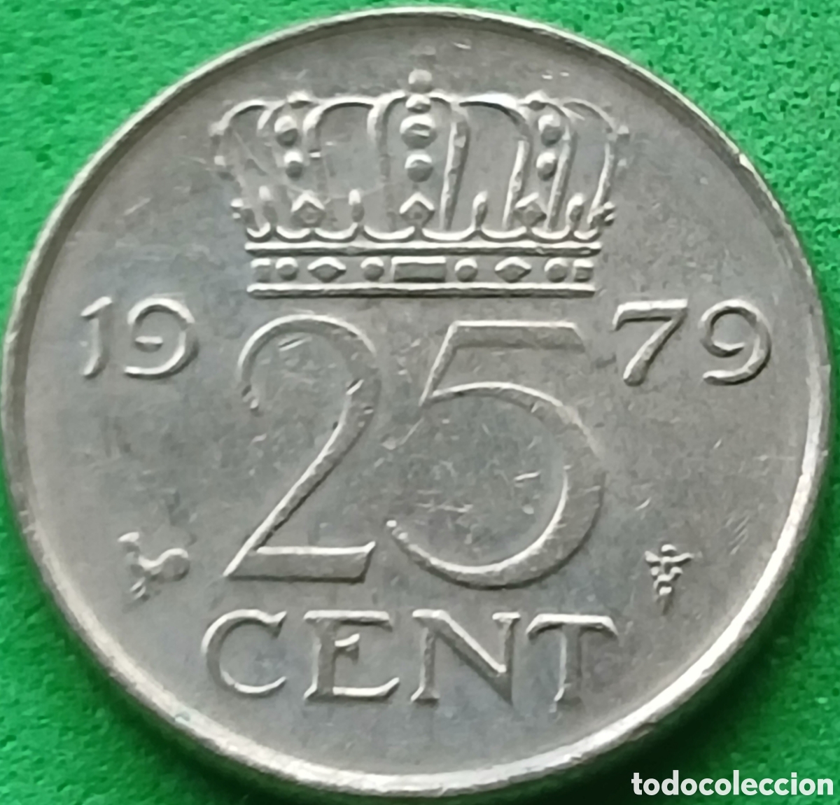 Monedas antiguas de Europa: Pa&iacute;ses Bajos 25 cent 1979 km#183