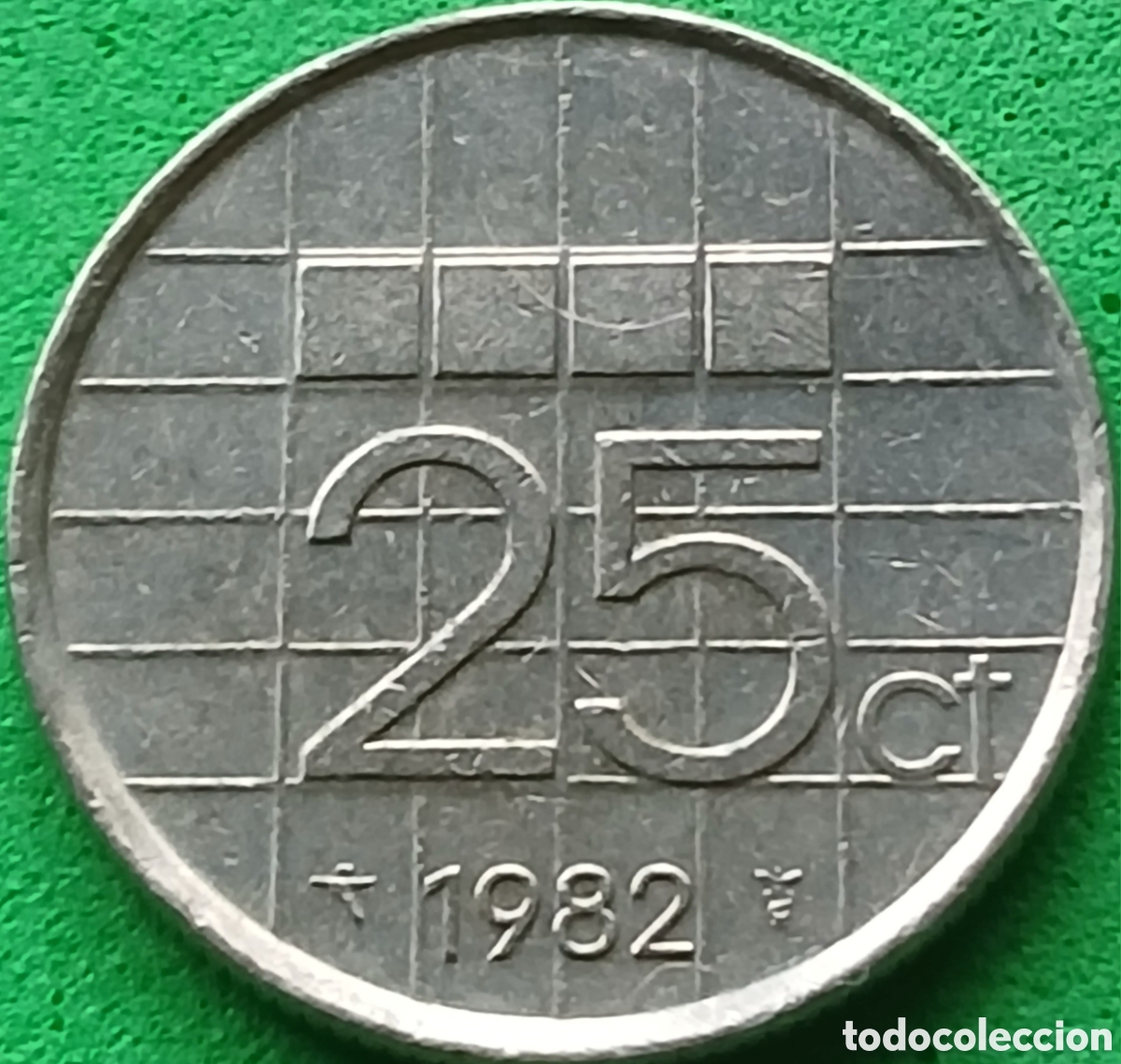 Monedas antiguas de Europa: Pa&iacute;ses Bajos 25 cent 1982 km#204