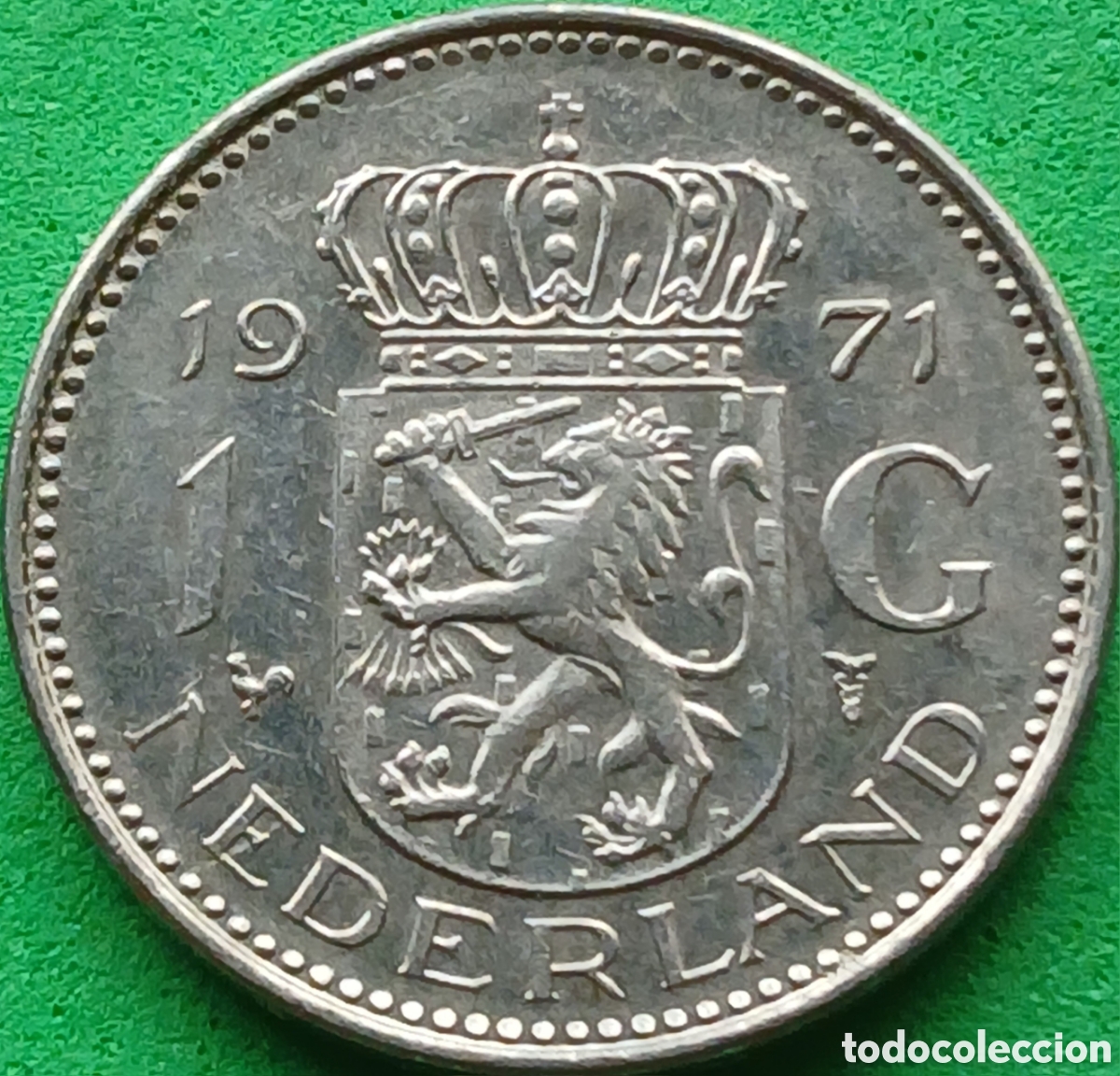 Monedas antiguas de Europa: Pa&iacute;ses Bajos 1 gulden 1971 km#184a