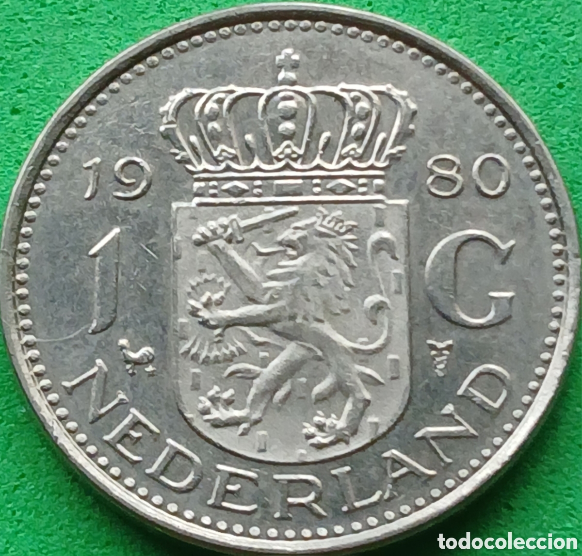 Monedas antiguas de Europa: Pa&iacute;ses Bajos 1 gulden 1980 km#184a