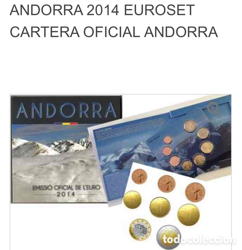 Monedas antiguas de Europa: Andorra 2014 Serie euro