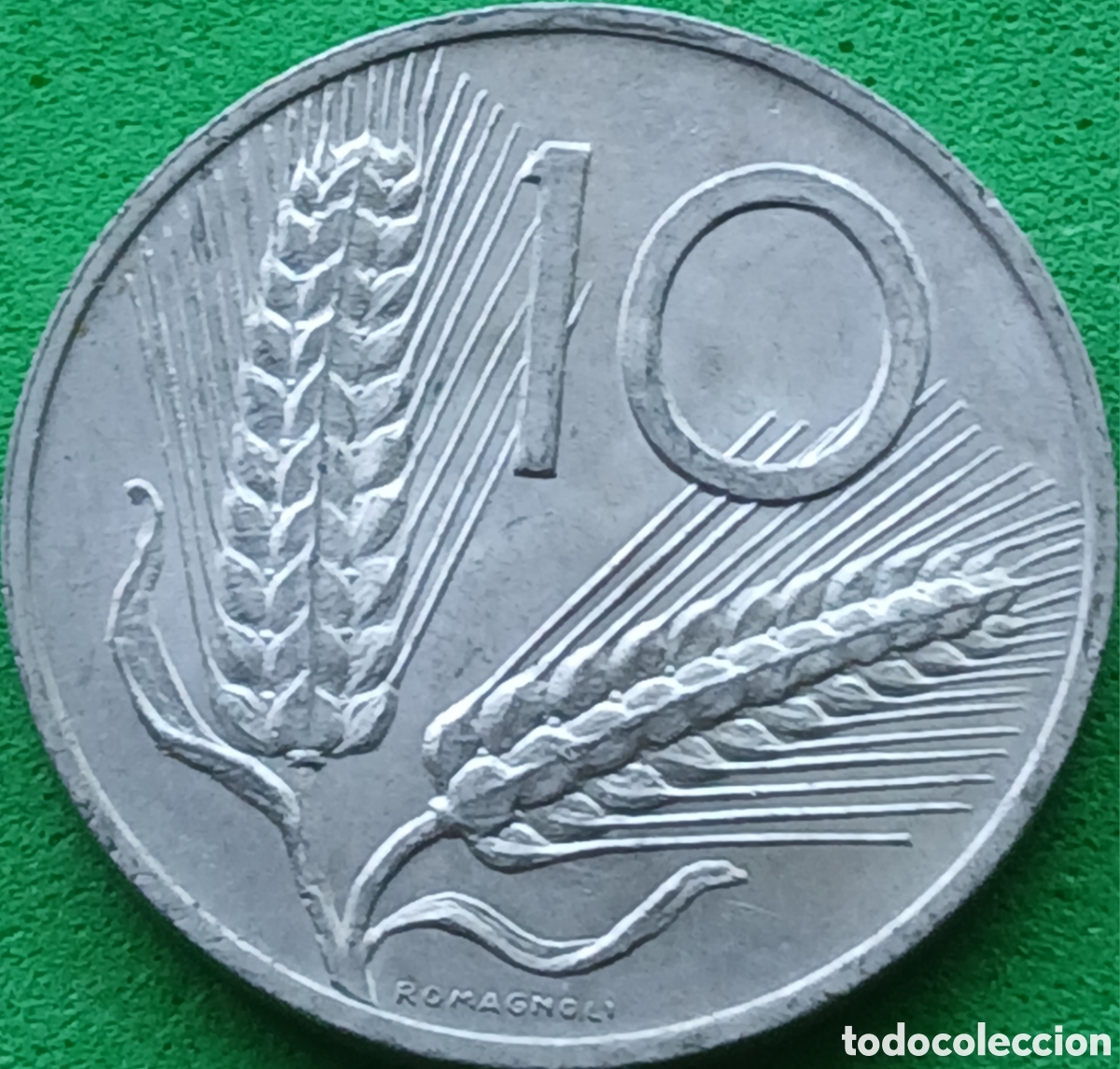 Monedas antiguas de Europa: Italia 10 liras 1956 km#93