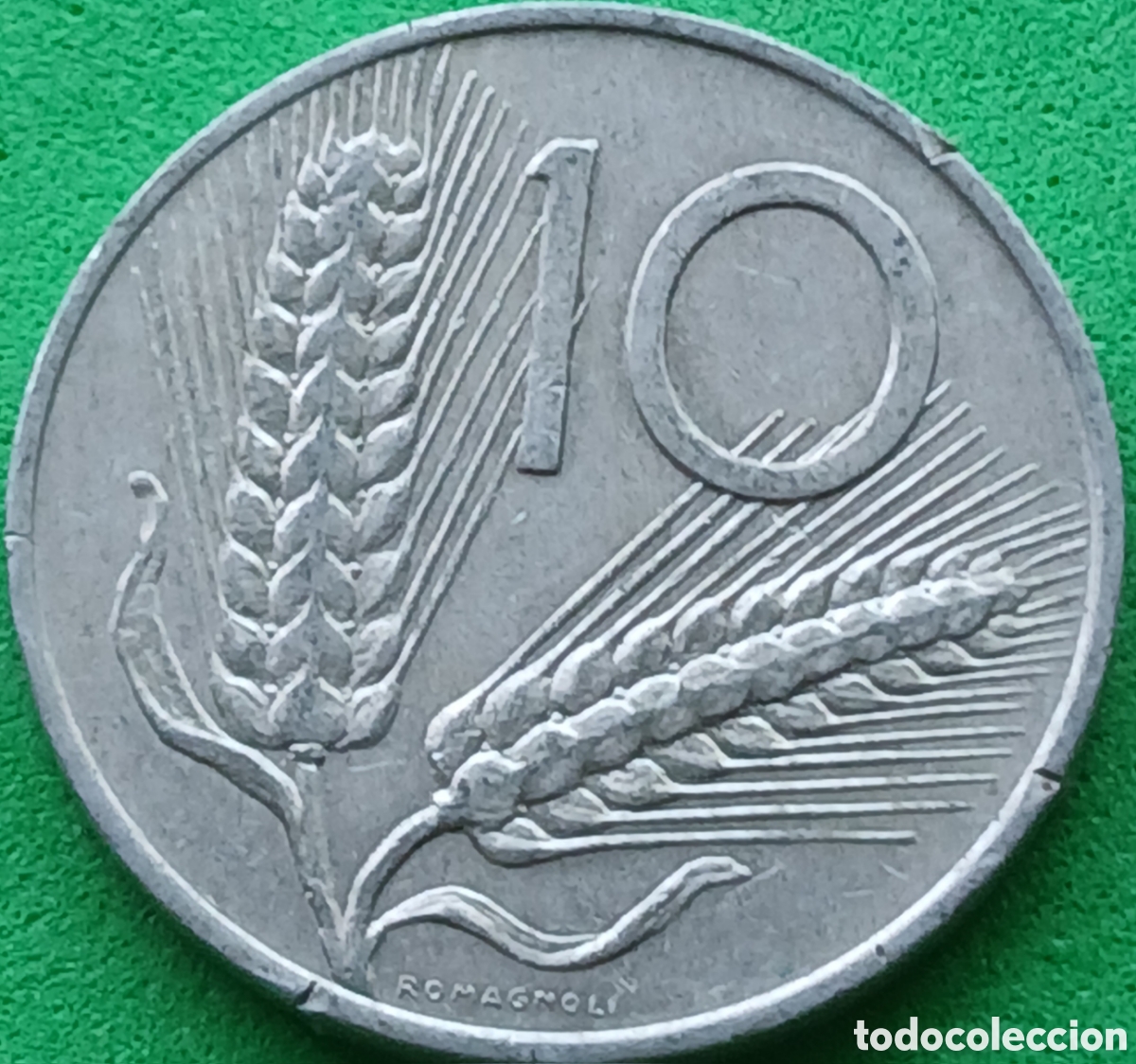 Monedas antiguas de Europa: Italia 10 liras 1973 km#93