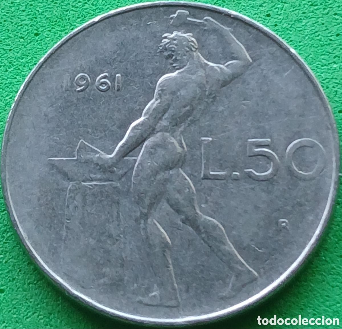 Monedas antiguas de Europa: Italia 50 liras 1961 km#95.1