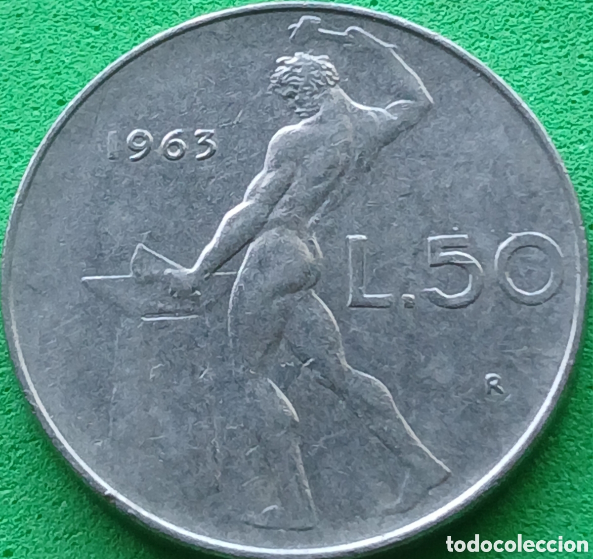 Monedas antiguas de Europa: Italia 50 liras 1963 km#95.1