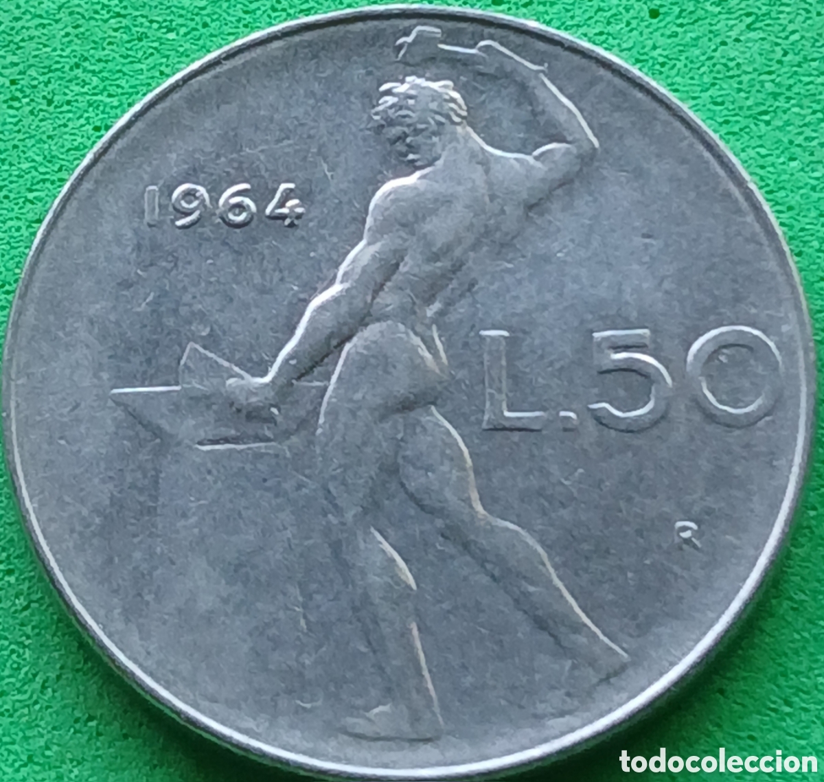 Monedas antiguas de Europa: Italia 50 liras 1964 km#95.1