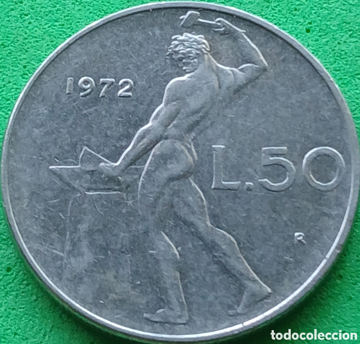Monedas antiguas de Europa: Italia 50 liras 1972 km#95.1