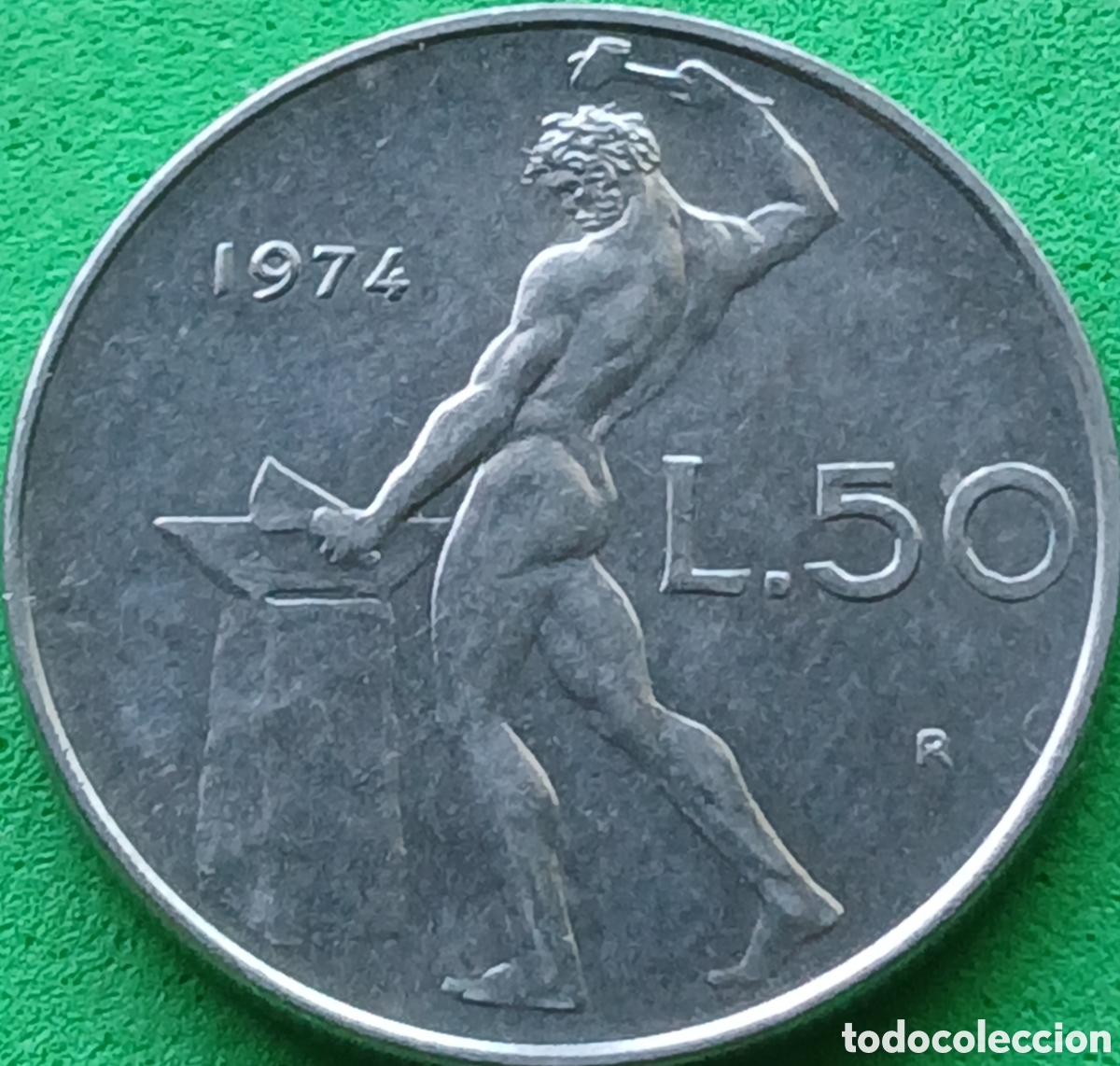 Monedas antiguas de Europa: Italia 50 liras 1974 km#95.1