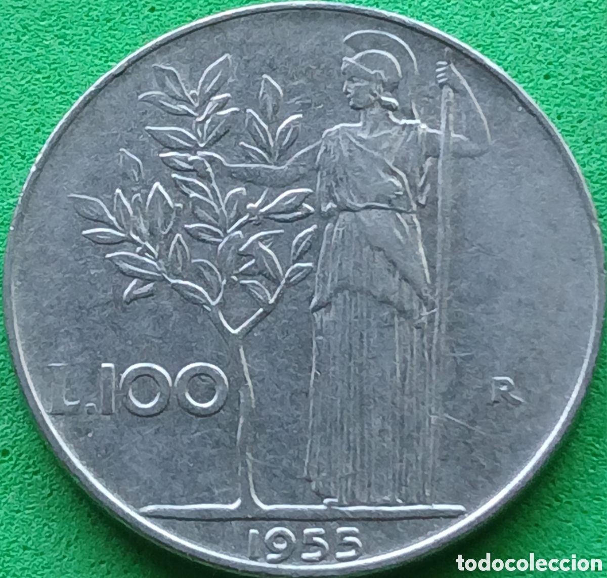 Monedas antiguas de Europa: Italia 100 liras 1955 km#96.1