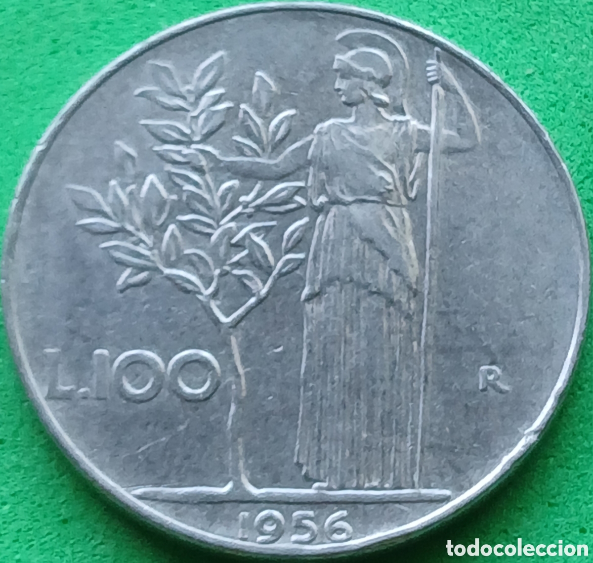 Monedas antiguas de Europa: Italia 100 liras 1956 km#96.1
