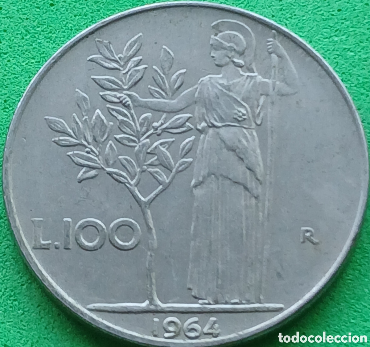 Monedas antiguas de Europa: Italia 100 liras 1964 km#96.1