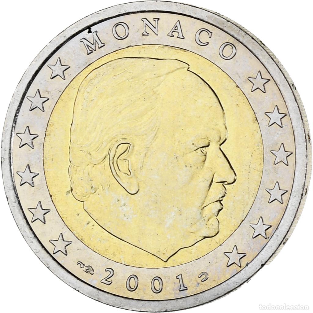 Monedas antiguas de Europa: [#1025818] M&oacute;naco, Rainier III, 2 Euro, 2001, Paris, EBC, Bimet&aacute;lico, Gadoury:MC179